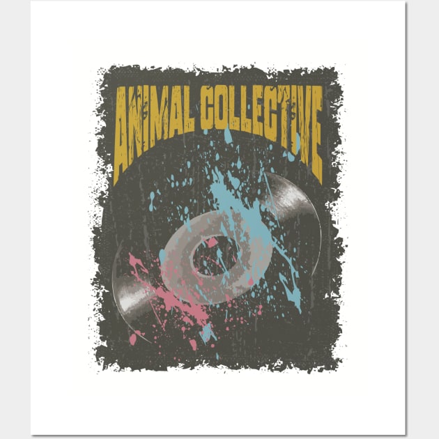 Animal Collective Vintage Vynil Wall Art by K.P.L.D.S.G.N